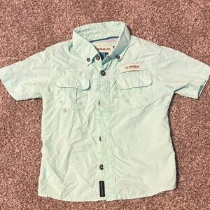Magellan Outdoors Kids Aqua Button Down Shirt